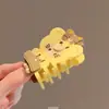 Lindo Oso Marrón Gato Gatito Clip de Natillas Corazón de Chica de Dibujos Animados 2025 Nuevo Pasador de Pelo Pinza de Tiburón