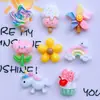 Color de poni brillante molino de viento piruleta paleta flor diy taza de agua tocado funda de teléfono móvil parche decorativo accesorios