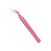 Pinzas para pestañas postizas acero inoxidable pinzas rosas punta pinzas doradas de pluma para injerto diy pinzas rectas codo