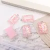 Accesorios de Oso de Resina Transparente de Colores Dulces Materiales para Pulsera Pendientes Collar Llavero Colgante Hechos a Mano DIY