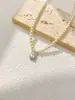 Collar de Perlas de Alta Gama Colgante de Zirconia Forma de Gota de Agua Diseño Exclusivo Estilo Lujo Ligero Joyería Versátil Accesorios para Mujer