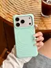 Capa de Celular com Padrão de Ondas Adequada para iPhone 17 Pro Max, Design de Botão Magnético de Cobertura Total, Capa de Silicone Líquido com Quatro Cantos à Prova de Choque para Apple 16