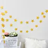 Banderines de Papel de Estrella de Cinco Puntas Decoración de Fiesta de Cumpleaños para Niños Banderín de Boda Suministros de Decoración para Habitación de Boda Banderas Colgantes