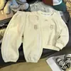 Conjunto de Duas Peças com Capuz Esportivo de Gola Redonda para Meninos Outono Primavera Infantil Novo com Listra Lateral Conjunto Casual Meninas