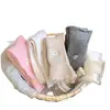 Meias Peludas Brancas para Mulheres, Meias Longas para Outono e Inverno, Forradas com Fleece, Espessadas, Quentes, Estilo Japonês, Doces, Absorventes de Suor, Meias de Cano Médio