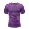 Moda Nova de Verão Camiseta Simples Masculina Fornecimento Atacadista Amazon Camiseta Masculina Gola Redonda Elástica de Manga Curta Yt03