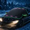 Cubierta Magnética a Prueba de Escarcha, Anticongelante y Nieve para Parasol de Coche, Protección Solar, Protección Solar Frontal, Protección Cálida contra la Nieve para Coche, Engrosada en Invierno