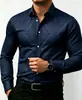 Camisa de Manga Larga Estampada para Hombre Transfronteriza de Amazon Casual Europea y Americana Tela Elástica en Cuatro Direcciones Cómoda
