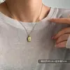 2026 Nueva Cadena Popular de Acero de Titanio para Mujer, Cadena para Suéter de Estilo de Nicho de Lujo Ligero, Cadena para Clavícula Versátil que no se decolora