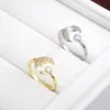 Anillo Circular Geométrico de Cola de Pez Inspirado en Diseño Transfronterizo, Moderno y Lindo, Anillo de Cobre Abierto Ajustable, Venta Directa del Fabricante