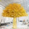Banyan Dourado Artificial Personalizado, Árvore Decorativa, Árvore da Fortuna para Pontos Turísticos e Hotéis, Árvore Falsa Estilo Chinês, Árvore Dourada Artificial de Fibra de Vidro