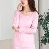 Ropa interior térmica para hombre sin costuras de terciopelo en oferta, forrada de polar, engrosada, con parche de doble cara, traje de pantalón largo para pareja de otoño