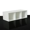 Caja de cosméticos de acrílico de alta calidad, con cartucho de brocha de 3 celdas, soporte de escritorio para brochas de maquillaje, lápices de cejas, cubo de almacenamiento, expositor, caja de almacenamiento.
