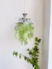 Lámpara Colgante Creativa de un Solo Cabezal Estilo Francés y Americano para Barra de Bar, Carcasa Dorada Lámpara Colgante de Mesita de Noche, Iluminación de Lujo Ligero para Vestíbulo, Pasillo, Balcón, Comedor
