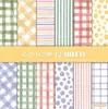 Bestseller transfronteiriço: 13 folhas de papel de fundo para álbum de fotos de scrapbook floral, papel material para fazer diário, novo produto 2026