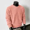 Nuevo Suéter de Punto para Hombre Estilo Old Money, Otoño/Invierno Retro Americano Cuello Redondo Versátil Holgado Casual para Hombre