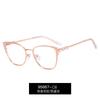 95667 Moda Metal Frame Óculos Artesanato Óculos Planos Strass Primavera Pé Computador Anti-azul Óculos