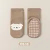 Calcetines de Piso para Niños, Engrosados y Cálidos, Nuevos Calcetines de Algodón Peinado Transpirables de Otoño e Invierno para Niños y Niñas, Calcetines de Media Pantorrilla, Clase A