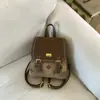 Mochila de Marca Retro a Cuadros de Moda Estampada para Primavera 2026, Nueva Versátil Estilo Universitario para Chicas, para Viajar