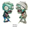Globo de película de aluminio de 18 pulgadas con forma de dibujos animados de Plant vs Zombies, decoración de cumpleaños para niños a gas