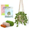 Paquete de Materiales de Crochet Más Vendido de Amazon Serie de Plantas Adornos de Flores en Maceta Regalos Soporte Dropshipping
