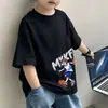 Camiseta de Manga Curta para Meninos Moda Verão Tendência Top de Algodão Estiloso de Meia Manga para Meninos