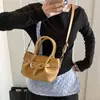 Bolsa Balde Trendy de Mão Estilo Coreano para Mulheres, Nova Bolsa de Ombro de Moda de Nicho 2025, Bolsa Transversal Versátil de Alta Qualidade