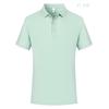 Camisa POLO de manga corta con solapa de algodón mercerizado doble de verano, mono personalizado, ropa de trabajo, camisa cultural bordada con impresión de logotipo