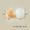 Molde de Silicona para Vela de Flor de Rosa DIY Molde para Cubitos de Hielo de Rosa del Día de San Valentín Molde para Hacer Bolas de Hielo para Whisky