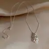 Colar Borboleta Flor de Zircônia Gotejamento de Óleo Estilo Doce Francês Exquisito Design de Corrente na Clavícula Senso de Design Nicho Senso de Alto Padrão Colar