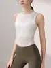 Colete Esportivo de Tencel de Alta Qualidade para Mulheres, Top de Yoga Justo, Camiseta, Cobertura sem Mangas para Corrida e Fitness, Verão