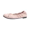 Bailarinas retro francesas, zapatos de tacón bajo redondos con lazo para mujer, mocasines versátiles, zapatos para mujer de talla grande
