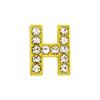 10mm ouro diamante letra acessórios diy pulseira chaveiro anel pet coleira acessórios de jóias