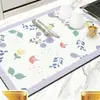 Esterilla Escurridora Minimalista para Encimera de Cocina, Salvamanteles Resistente al Calor, Posavasos Absorbente de Agua Antideslizante Resistente a Manchas para Mesa de Té, Venta al por Mayor desde el Fabricante