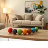 Manija de Puerta de Gabinete Colorida Accesorios de Muebles Simples Hecho a Mano Esmalte Colorido Sin Perforaciones Dopamina Manija de Bola para Cajón