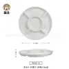 Plato creativo chino de melamina blanca vajilla de banquete de cocina privada plato de hotel restaurante plato de sopa plato de aperitivo plato personalizado