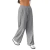 AliExpress Europa e América Nova Moda Casual Estilo Esportivo Confortável Caimento Solto Perna Larga Perna Reta Calça Longa Roupas Femininas Em Estoque