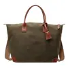 Bolsa de Lona Super Popular Transfronteiriça com Cores Contrastantes para Mulheres 2025 Nova Obra Commuter Portátil Bolsa Tote Retrô Versátil Bolsa Feminina