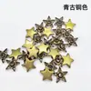 Grande Quantidade, Excelente Preço, Rebites Estrela de Cinco Pontas em Cinco Cores, Rebites Estrela Decorativos de Metal, Rebites Martelos de Lado Único para DIY, Rebites para Chapéu