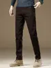 Maple House Roupa Masculina / Jeans de Tecido Colorido Estilo Europeu Homem Luxo Leve Casual de Negócios Jeans de Barra Reta Slim Fit Calça Longa Masculina
