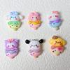 Brilhante Pequeno Cartão Sanrio Sorvete Creme Gel DIY Resina Capa de Telefone Grampo de Cabelo Acessórios Manchete Tira Fivela de Sapato