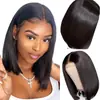 Peruca Mais Vendida Cabelo Liso Curto Feminino Meio Preto Cabeça de Bobo Cabelo Liso Curto Amazon em estoque Cabelo
