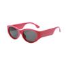 Gafas de sol estilo europeo y americano, dulces, frescas y sexys, con forma cóncava, montura pequeña, estilo ojo de gato, para parejas, para fotos callejeras, montura estrecha, protección solar, gafas de sol negras
