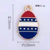 Bandera Americana Transfronteriza Día de la Independencia Accesorios para Joyería DIY Materiales Aleación de Esmalte Collar Pulsera Al por Mayor