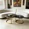 Mesa de centro para sala de estar, diseño moderno minimalista, estilo de lujo ligero, sensación de alta gama, venta al por mayor para exportación, juego de mesas de centro pequeñas, mesa de centro Amazon transfronteriza