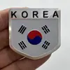 Fábrica em estoque atacado adesivos de carro de liga de alumínio de metal bandeira nacional adesivos de carro modificação de carro adesivos decorativos adesivos de corpo