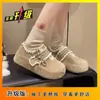 Sapatos de Moda Versáteis com Salto Interno, Bico Redondo, Estilo Retrô Casual, Cadarço, Sapatos Birkenstock, Novo Estilo Primavera e Outono 2026