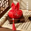 Decoração do Festival do Meio do Outono sachet de coelho, bolsa de fragrância bordada estilo antigo, bolsa da sorte, pingente Hanfu, sachet de orelha de coelho, bolsinha
