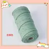 Cuerda de algodón trenzado 3mm 4mm de colores tapiz hecho a mano degradado color sólido cuerda de algodón material para colgante de coche cuerda para tejer diy hilo de algodón
