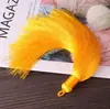 16cm de Alto Gama Flecos de Borla Puramente Hechos a Mano Accesorios para Joyería DIY Nudo Chino Cinta de Seda Artificial Círculo Borla Venta al Por Mayor